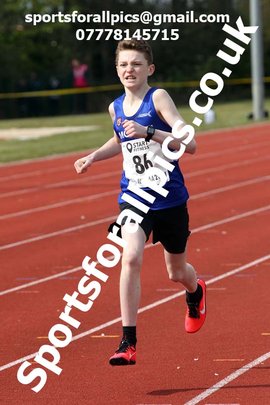 800 metres, 2021 NECAA Open Graded Meeting, Morpeth. Photo: David T. Hewitson/Sports for All Pics